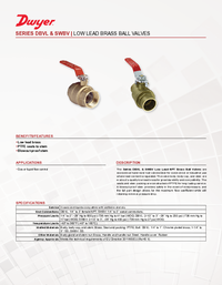 Thumbnail of document Data Sheet - DBVL/SWBV NPT Brass Ball Valves